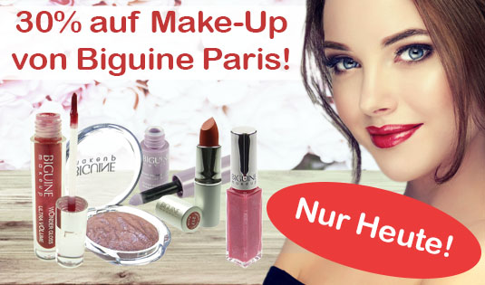 30 Prozent Rabatt auf Make-Up von Biguine - nur heute!