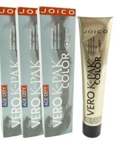 Joico Age Defy Vero K-Pak Color 9GC+ Permanent Creme Haar Farbe Multipack 3x74ml