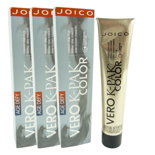 Joico Age Defy Vero K-Pak Color 9GC+ Permanent Creme Haar Farbe Multipack 3x74ml