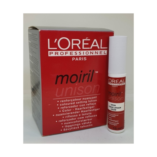 L'Oreal Professionel Moiril Unsion Haarfestiger Color Dunkelbraun 12x15ml