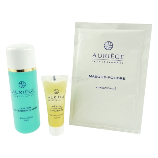Auriege Paris Beauty Set Bio Energisante Vitamines Lotion Serum Pudermaske 3tlg