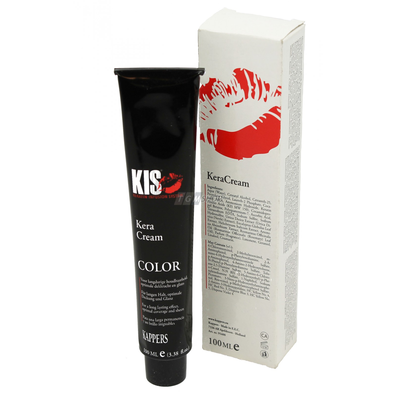 Kappers KIS Kera Cream  Haar Farbe Coloration Haar Pflege Färbemittel 100ml - # 6RT / 6.64