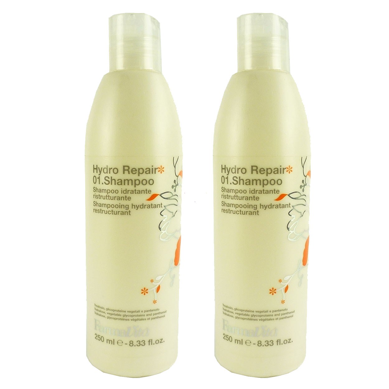 FarmaVita Hydro Repair 01 Shampoo trokenes Haar Repair Pflege Multipack 2x250ml