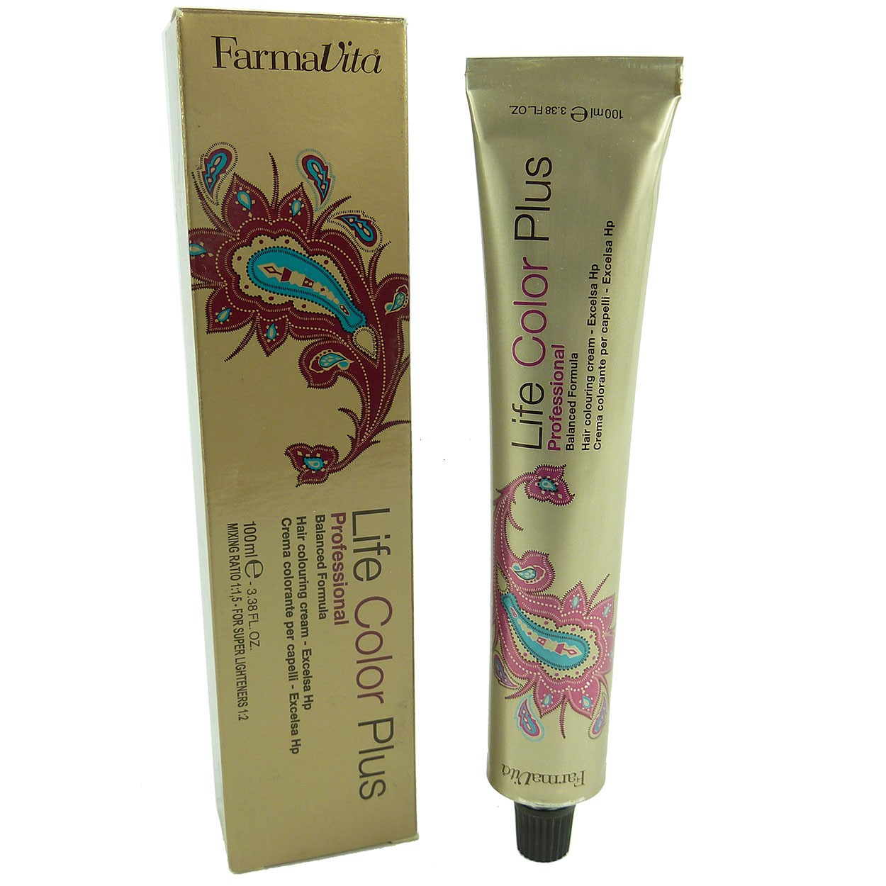 FarmaVita Life Color Plus Coloration 100ml Haar Farbe Creme Permanent - 05.64 Light Red Copper Brown