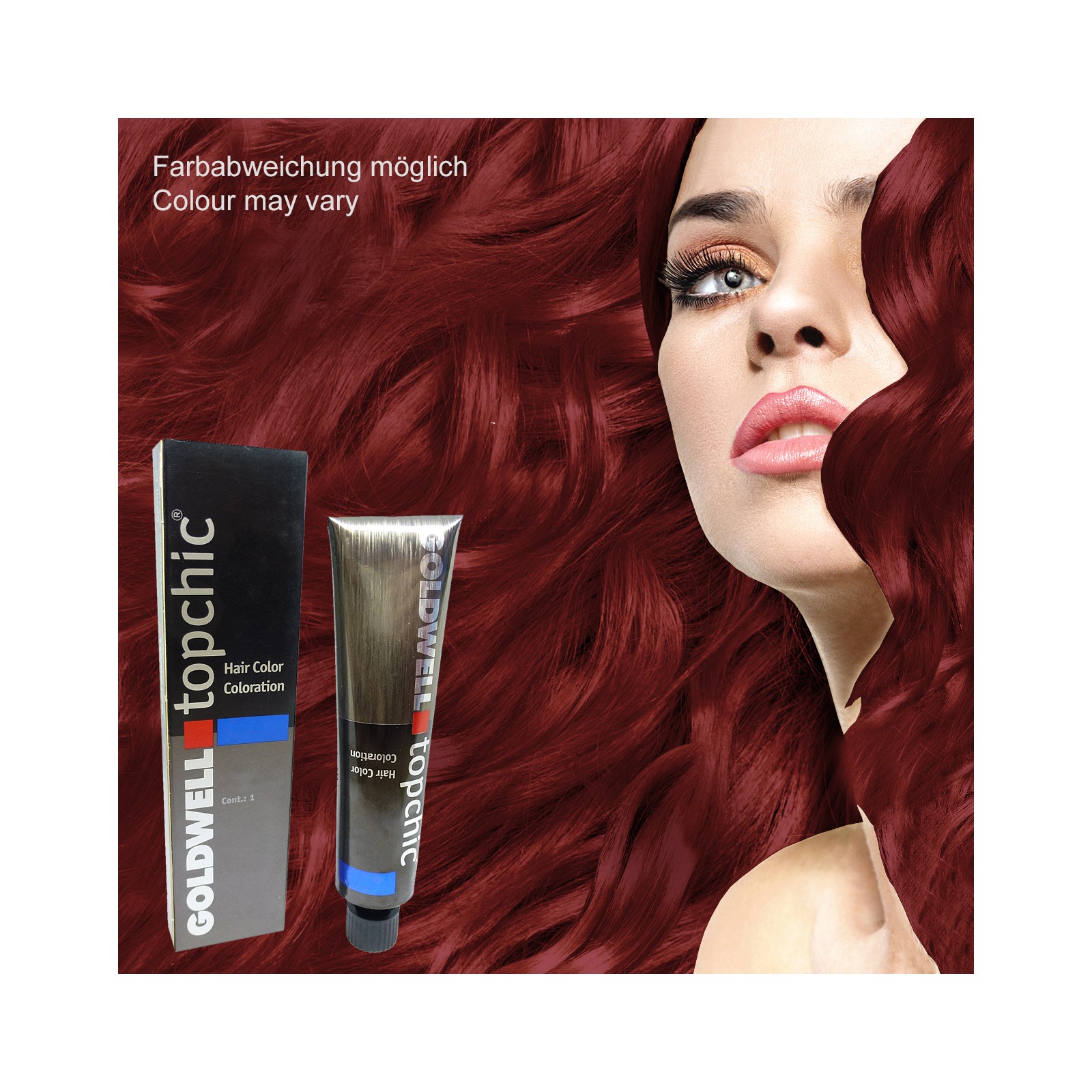 Goldwell Topchic Hair Color Coloration - 60ml - tonalità crema colorante permanente - # 7-RV cool sunset