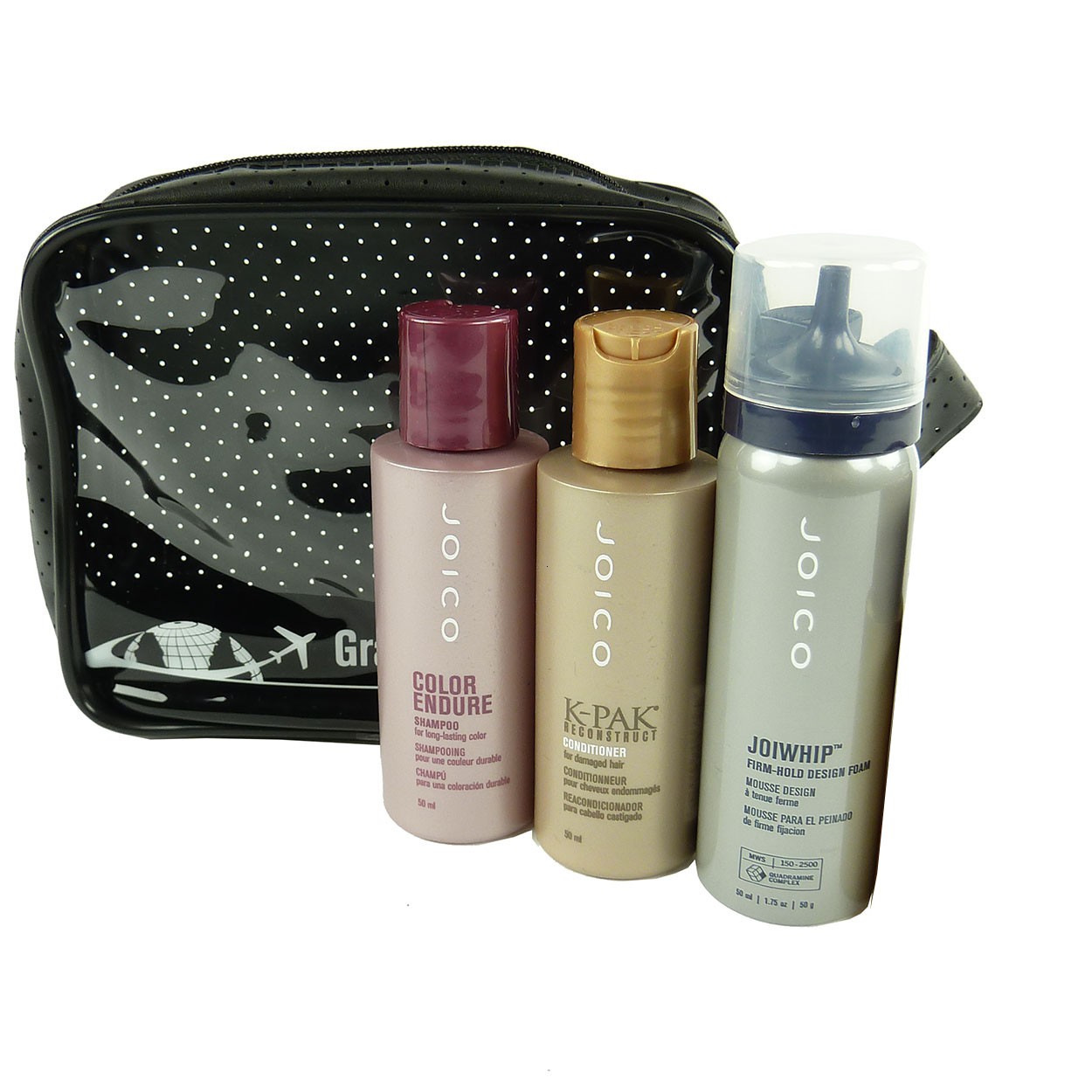 JOICO Reise Pflege Set coloriertes Haar Shampoo K-Pak Conditioner Haarschaum
