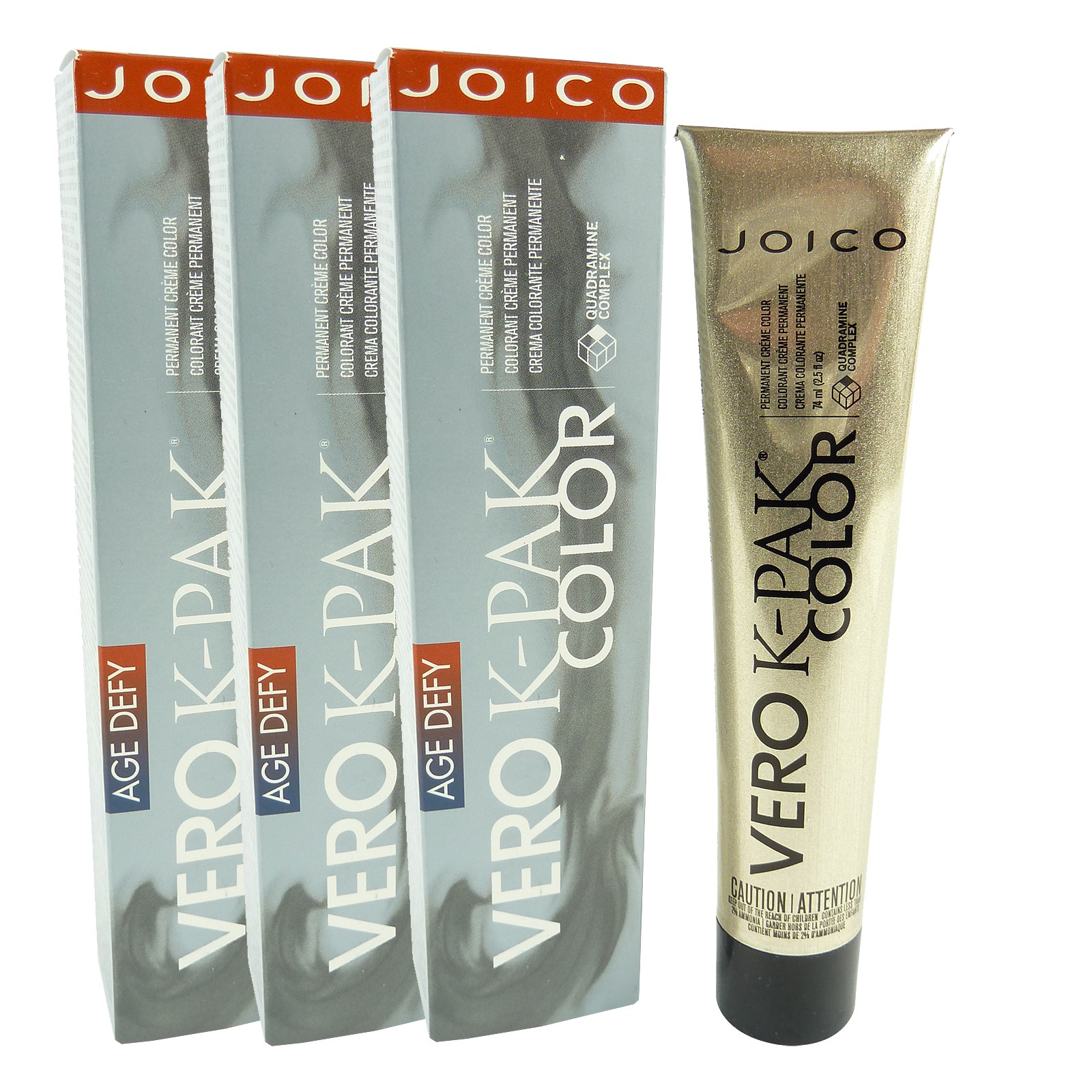 Joico Age Defy Vero K-Pak Color CLEAR Permanent Haar Farbe Multipack 3x74ml
