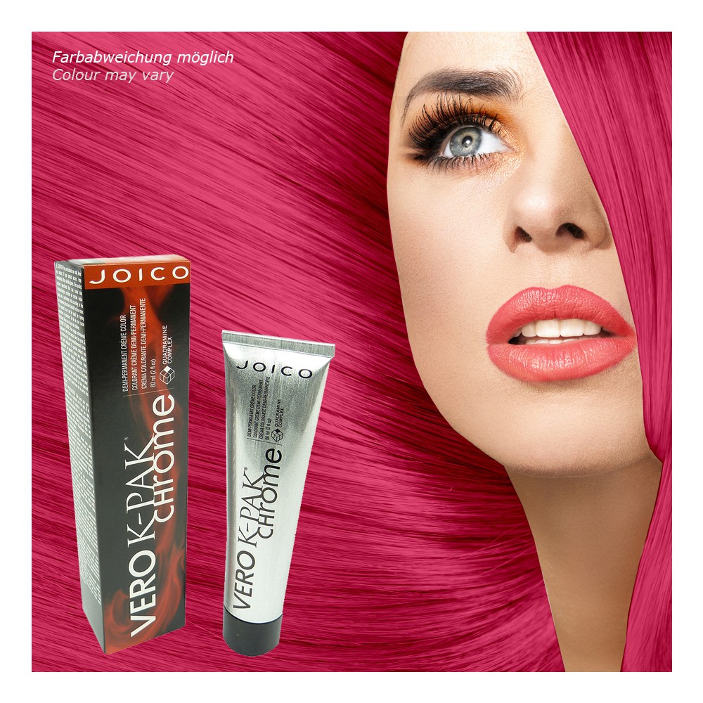 Joico - Vero K-PAK Chrome Demi Permanent RRV Really Red-Violet Haar Farbe 3x60ml