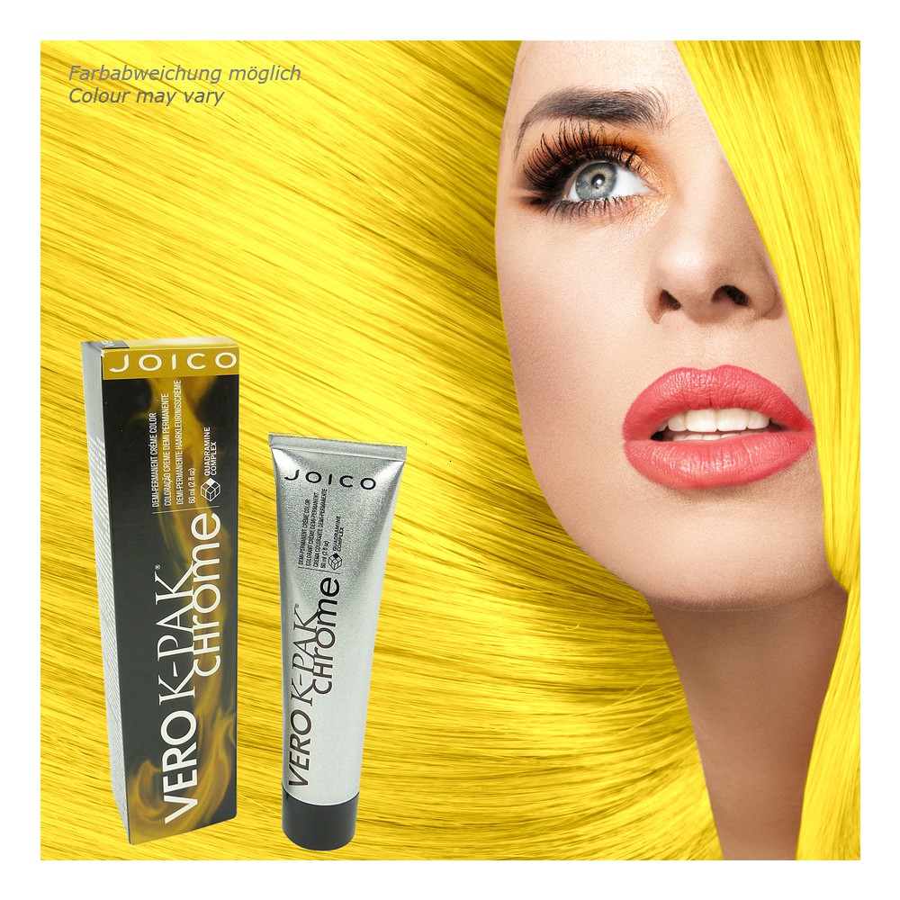 Joico Vero K-PAK Chrome Demi Permanent RY Really Yellow Haar Farbe - 2x60ml