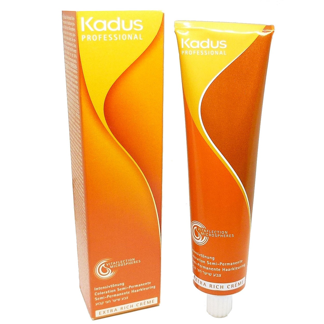 Kadus Professional Demi Permanent Coloration Haar Tönung 60ml Farb Auswahl - 07/43 Medium Blonde Copper-Gold / Mittelblond Kupfer-Gold