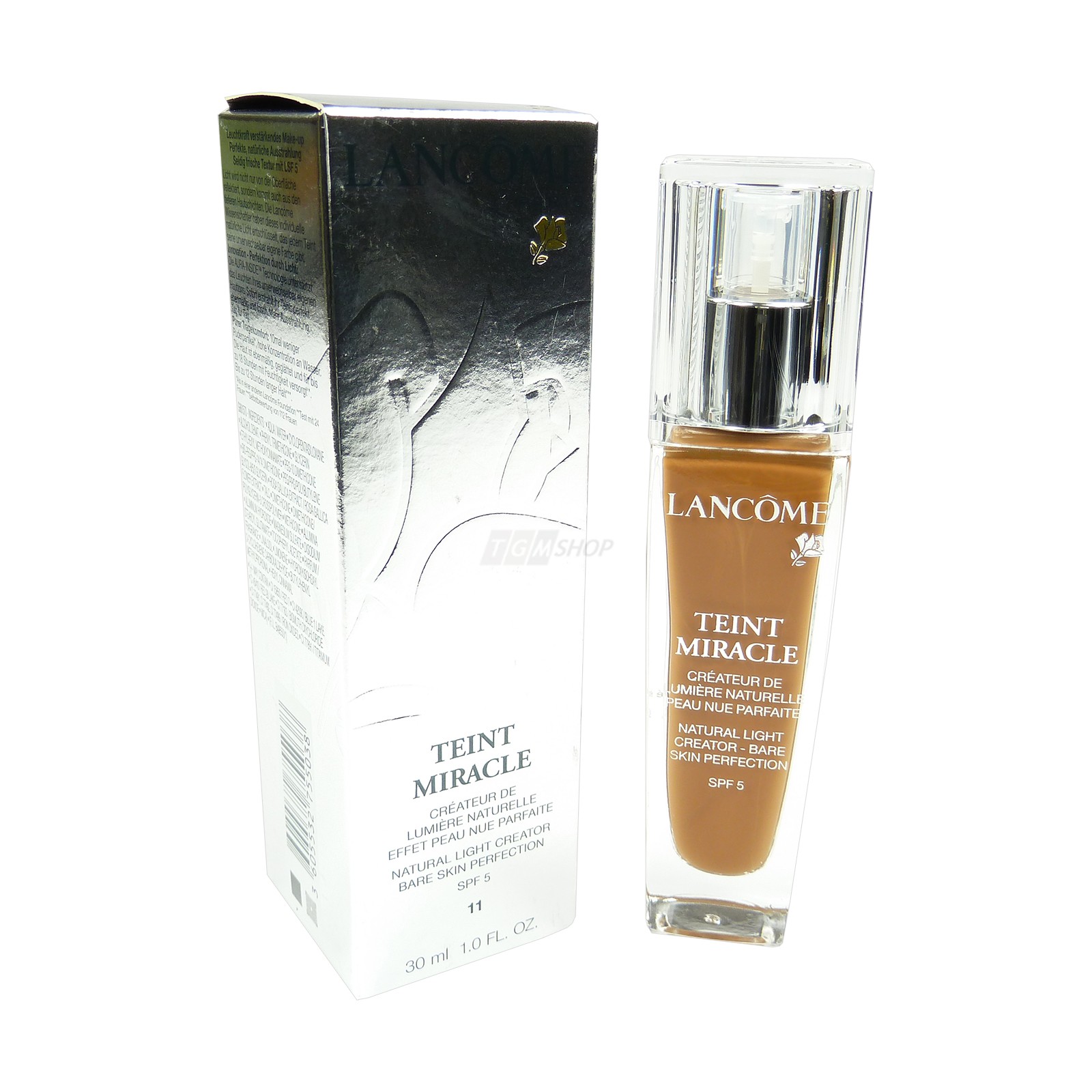LANCOME Teint Miracle Light Creator SPF 5 - Fluid Foundation Grundierung - 30ml - # 11 Muscade