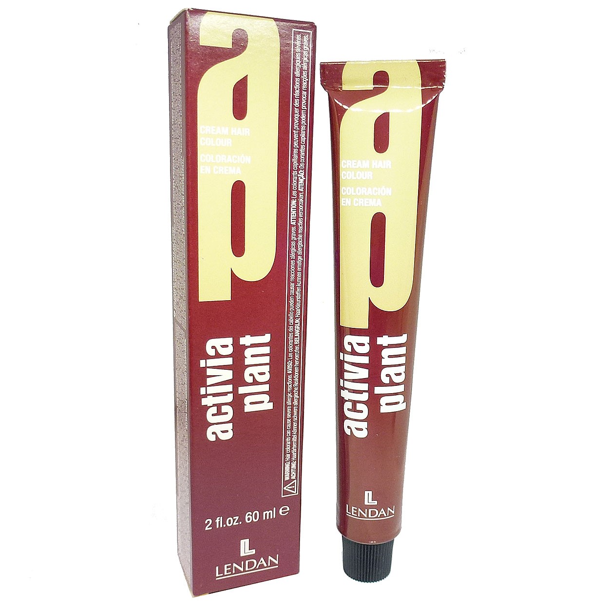 Lendan Activia Plant Coloration 60ml Haar Farbe Creme Permanent - 07 Absolute Medium Blonde