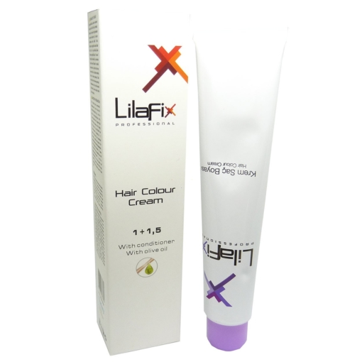 LilaFix Professional Hair Colour Cream Haar Farbe permanent Coloration 100ml - 08/11 Intense Light Ash Brown / Hellblond Intensiv Asch