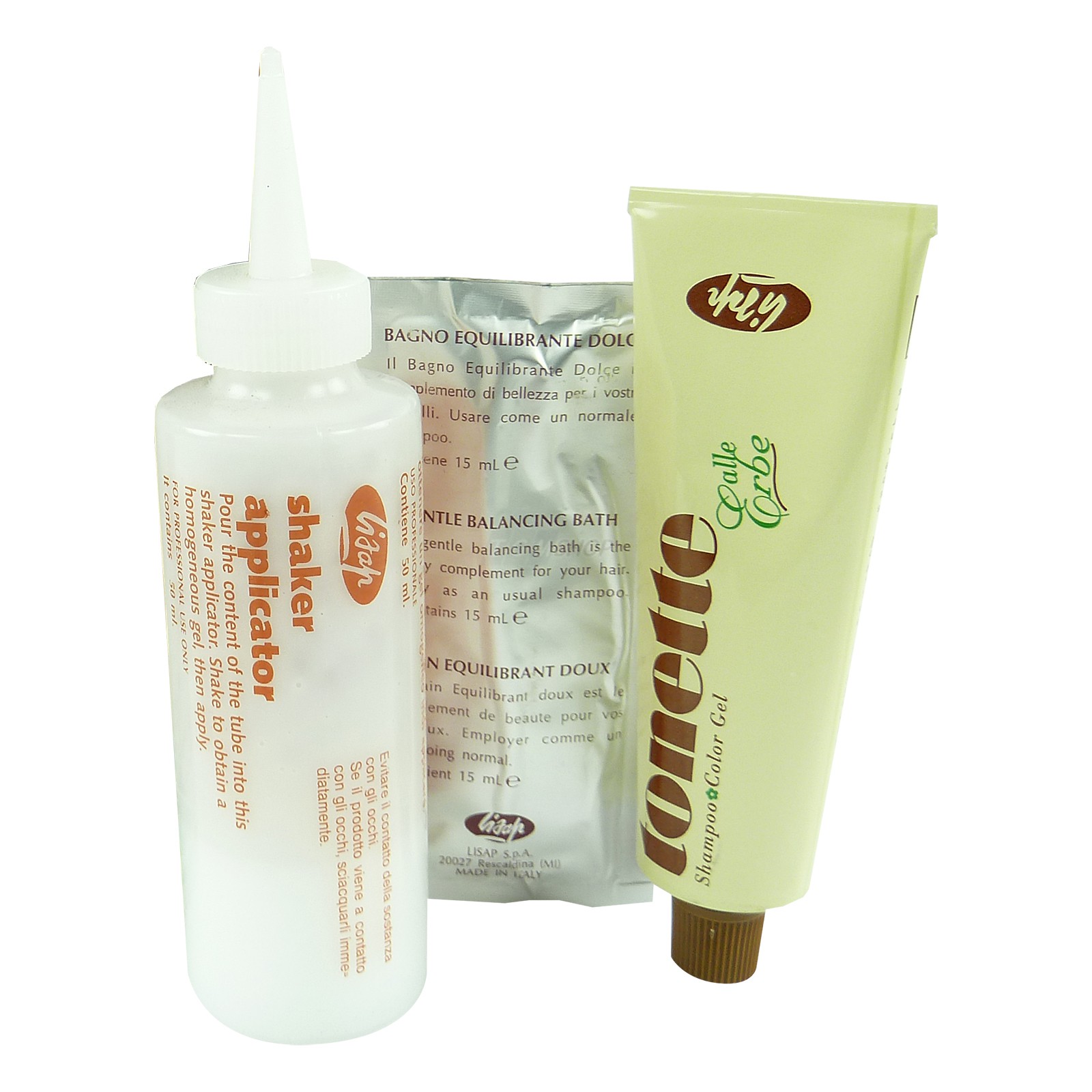 Lisap Tonette Kräuter Tönung Shampoo + Aktivator + Haarbad - Haar Pflege Set - #92 Very Light Ash Blonde