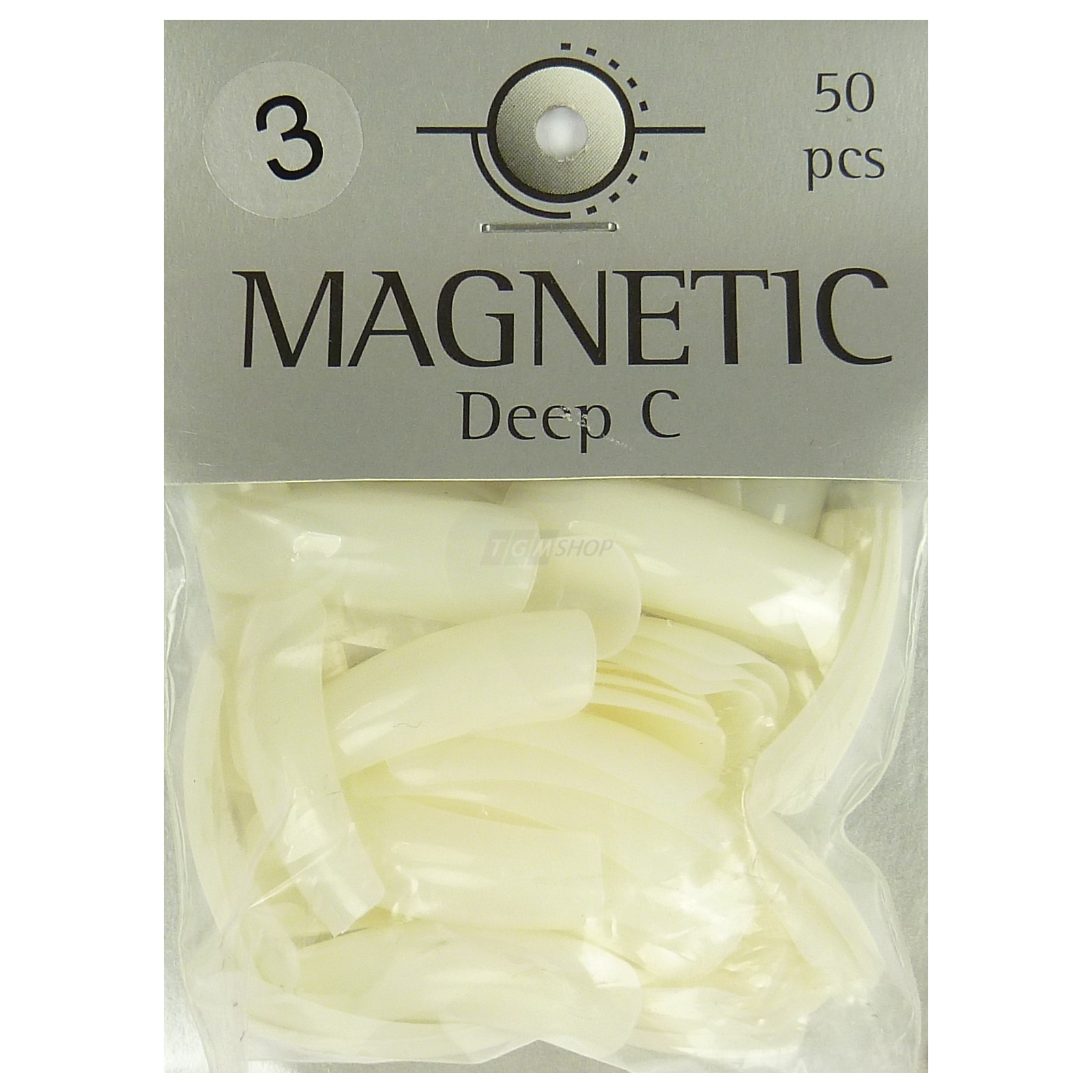 Magnetic Nail Tips Deep C  Größe 3 künstliche Nägel 50 Stück