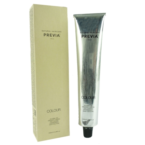 Previa Professional Colour Jojoba Oil + Green Tea Permanent Haar Farbe 100ml - 09,1 Very Light Ash Blonde / Sehr Helles Aschblond