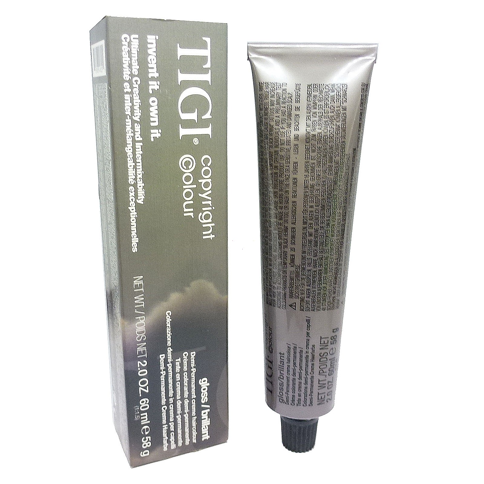 TIGI Copyright Colour Gloss Demi Permanent Creme Haircolour - Haar Farbe - 60ml - 77/66 medium blonde intense red / mittelblond intensiv rot extra