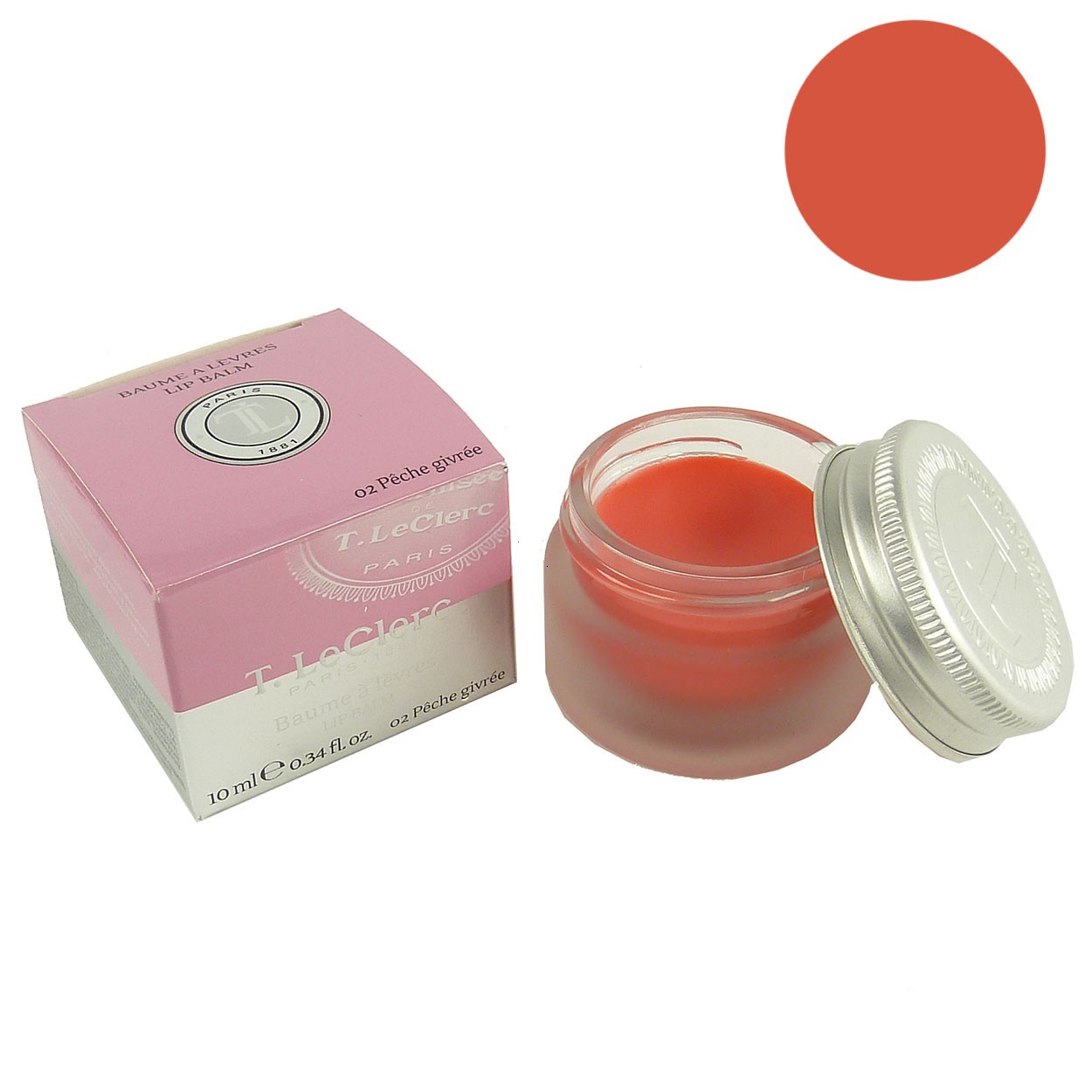 T. LeClerc PARIS 1881 Baume a Levres 02 Peche Givree Lippen Pflege Balsam 10ml