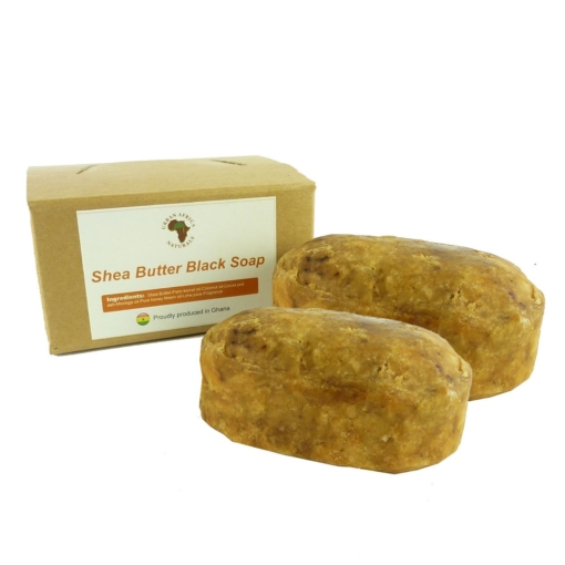 Urban Africa Naturals Shea Butter Black Soap Natur Seife Haut Reinigung 2x150g