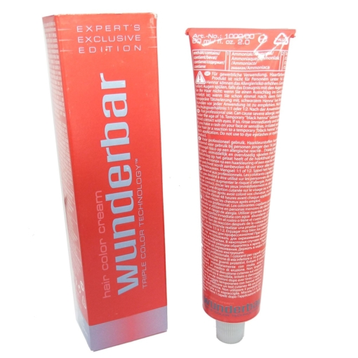 Wunderbar Haar Farbe Coloration Creme Permanent 60ml - 07/4 Medium Blonde Copper / Mittelblond Kupfer