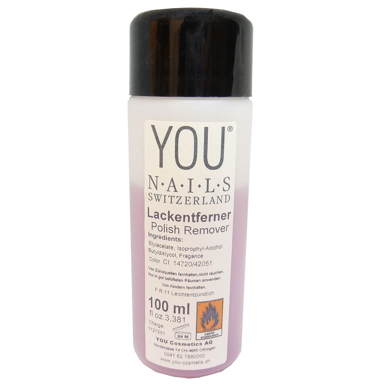 You Cosmetics  Nagellackentferner Nagelpflege 100ml
