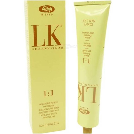 Lisap LK Cream Color Haircolour Permanent Creme Haar Farbe Coloration 100ml - 6/4 Dark Blonde Mahogany Dunkelblond Mahagoni