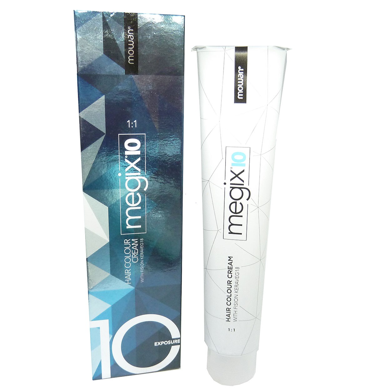 Mowan Megix 10 Hair Colour Cream Permanent Creme Haar Farbe Coloration 100ml - 08.7 Light Blonde Marron / Hellblond Maroon