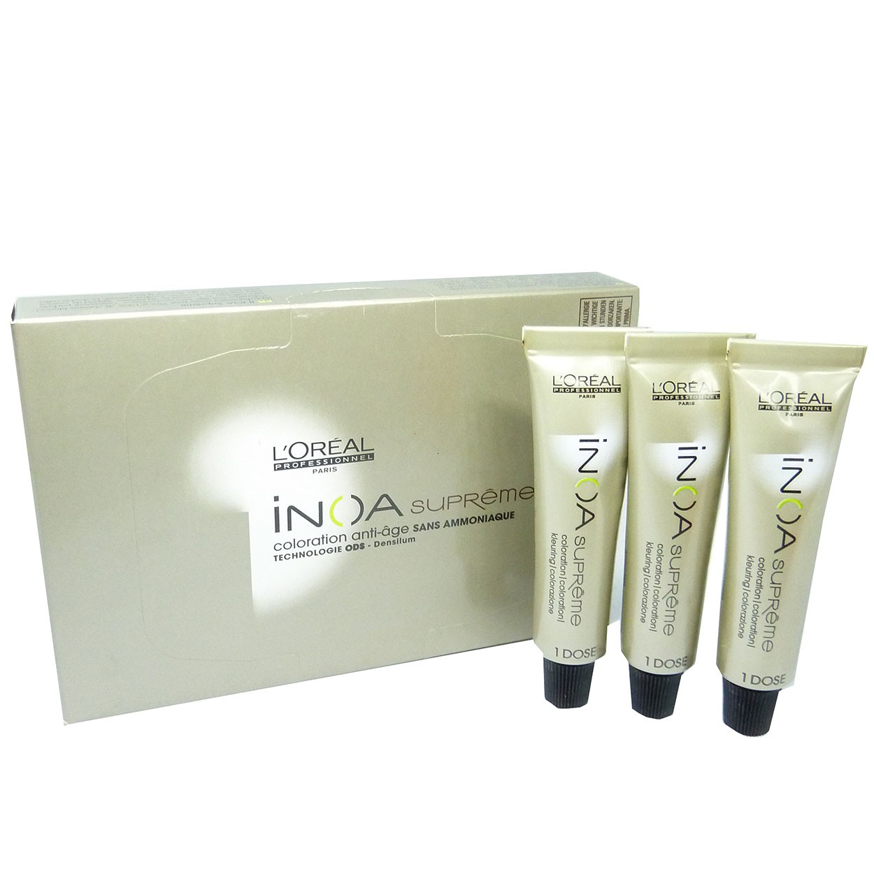 Loreal INOA Supreme Anti Age Coloration Permanent Creme Haar Farbe 3x16g - 08,34 Schmuckvoller Topas / Jewelery Topaz