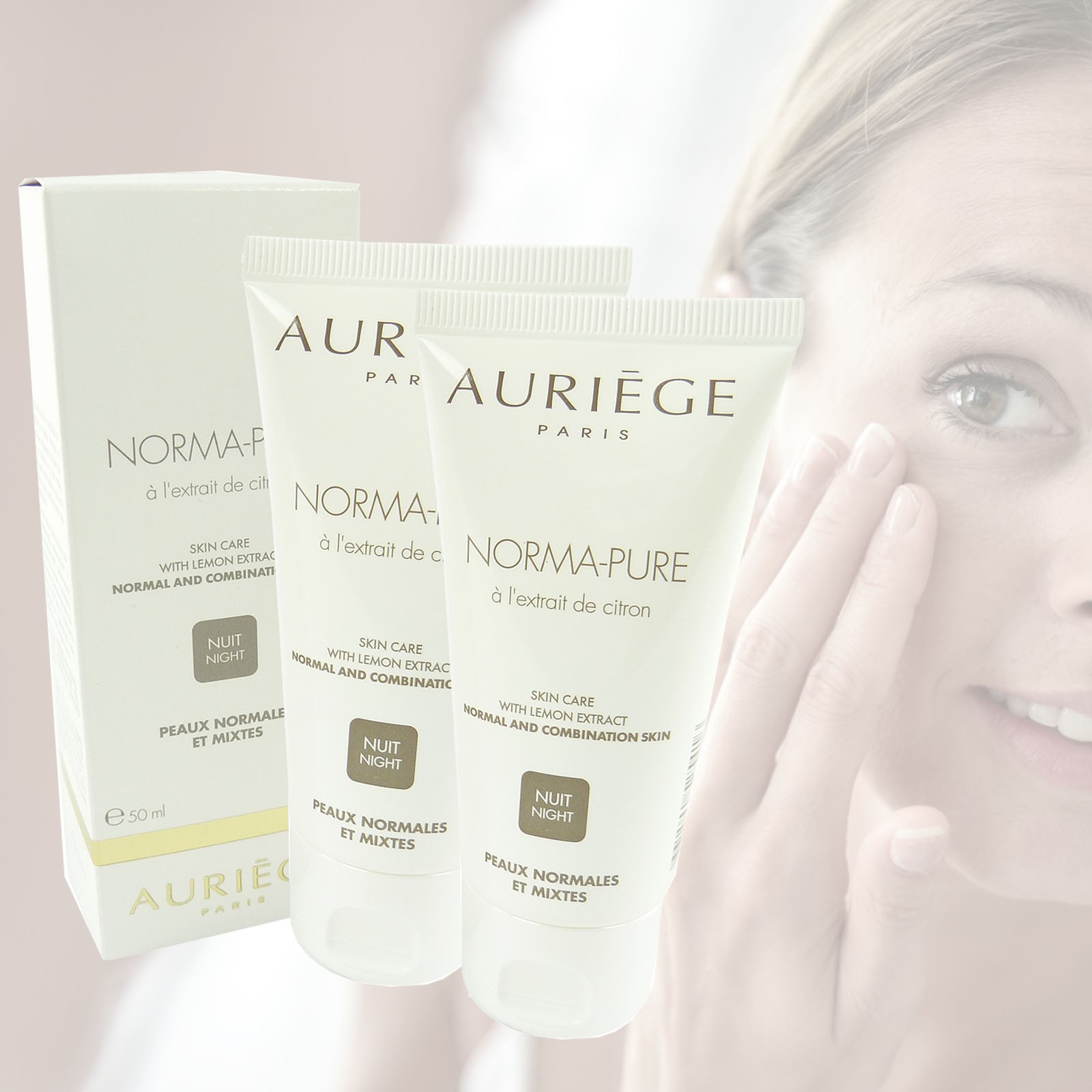 Auriege Paris Norma Pure Nacht Pflege Creme normale Haut MULTIPACK 2x50ml