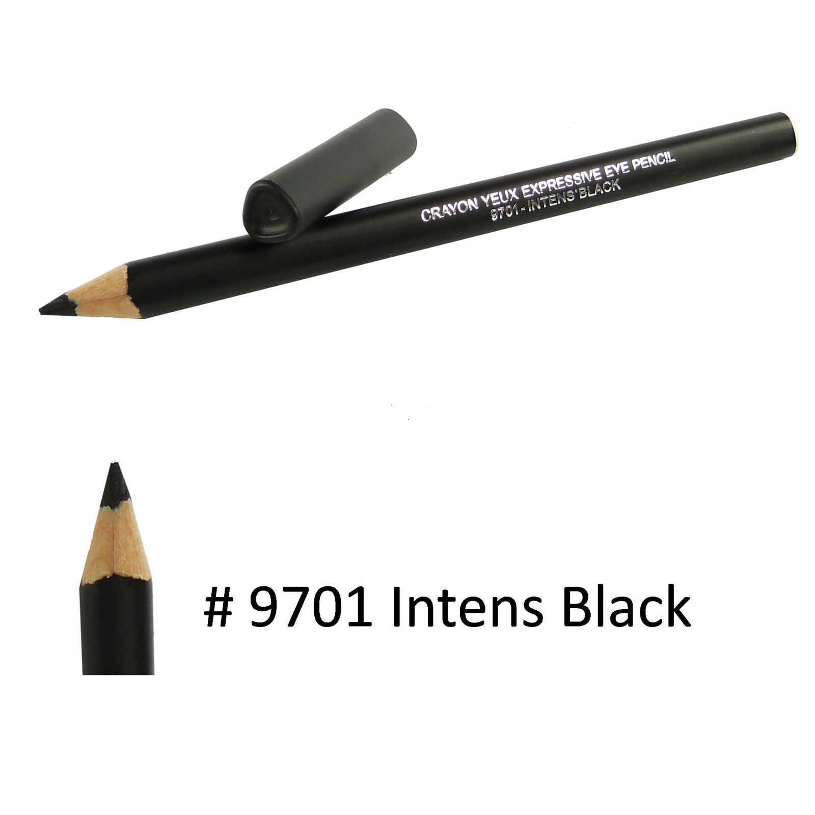 BIGUINE MAKE UP PARIS Crayon Yeux Expressive Eye Pencil -  Augen Liner - 1,2g - 9701 Intens Black
