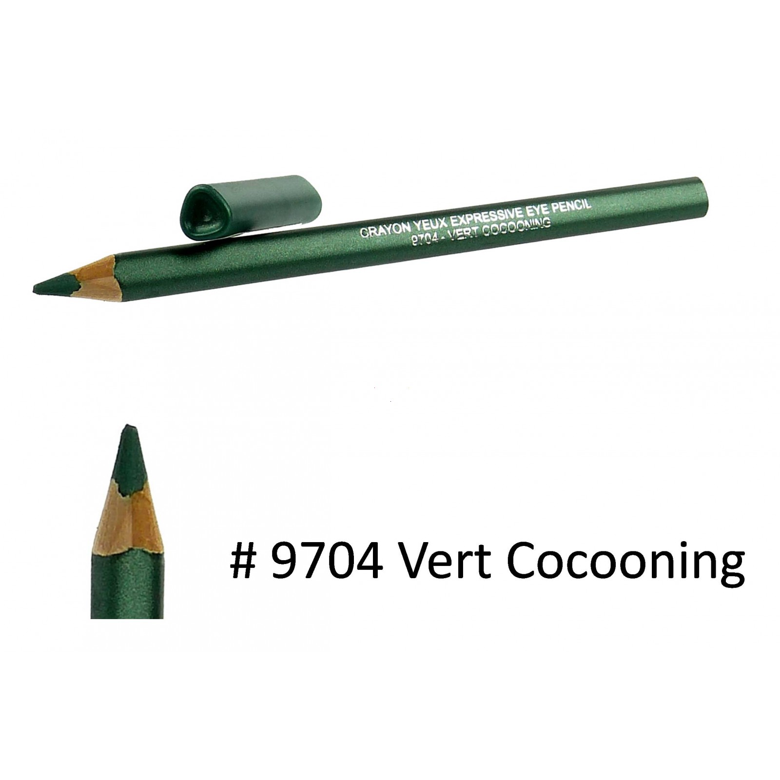 BIGUINE MAKE UP PARIS Crayon Yeux Expressive Eye Pencil -  Augen Liner - 1,2g - 9704 Vert Cocooning