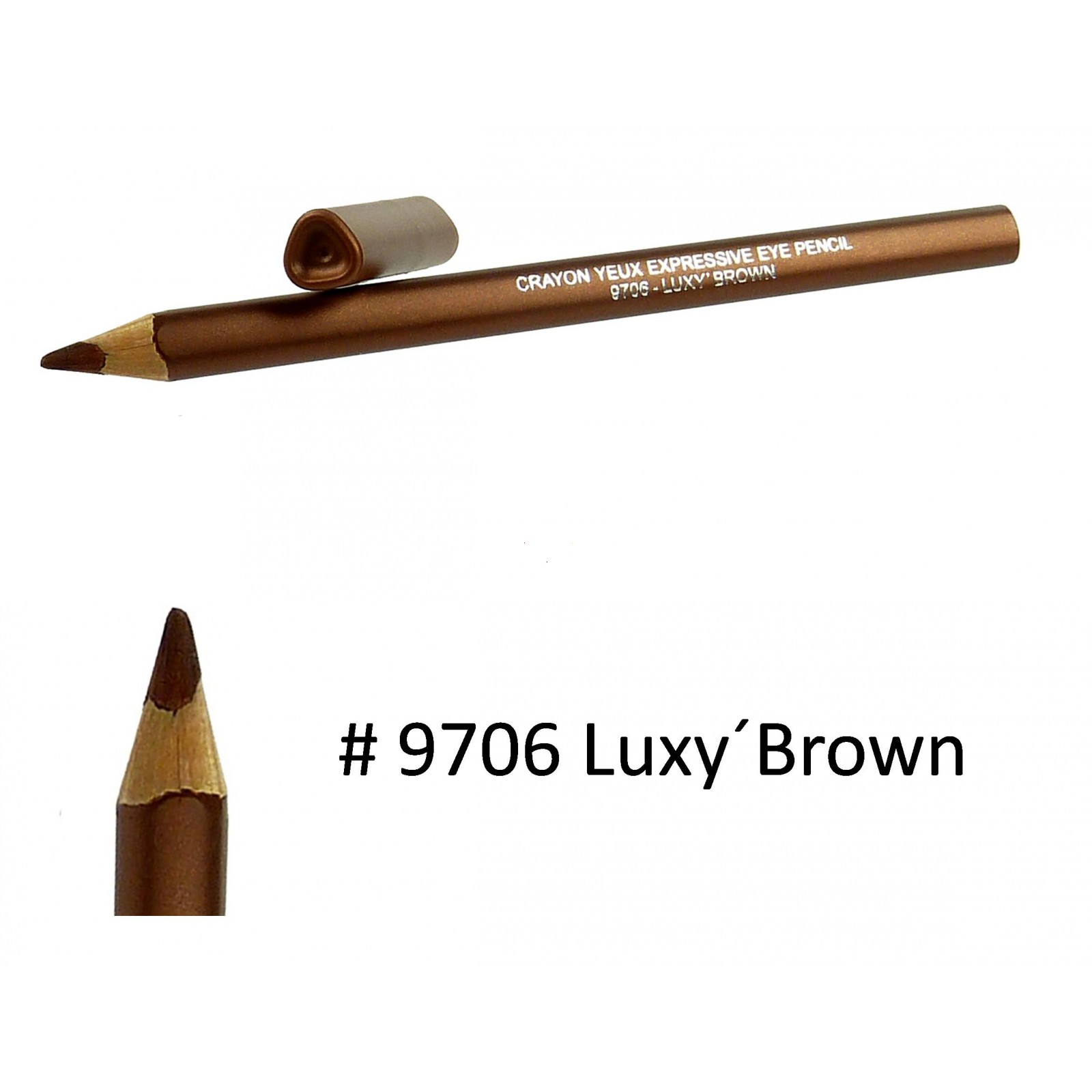 BIGUINE MAKE UP PARIS Crayon Yeux Expressive Eye Pencil -  Augen Liner - 1,2g - 9706 Luxy' Brown