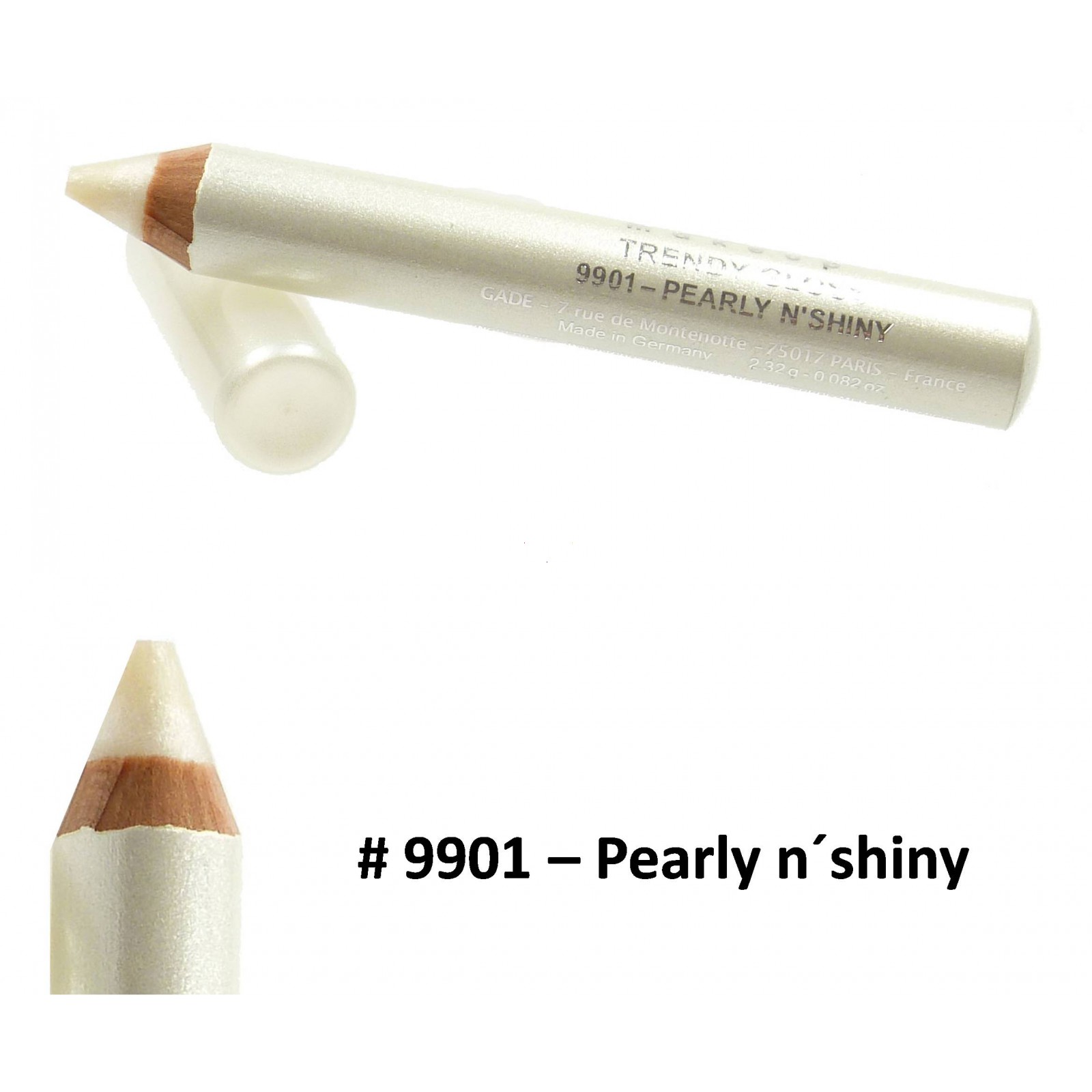 Biguine Make Up Paris Trendy Gloss - Lip Color Lippen Stift Farbe - 2,32g - 9901 Pearly n´shiny