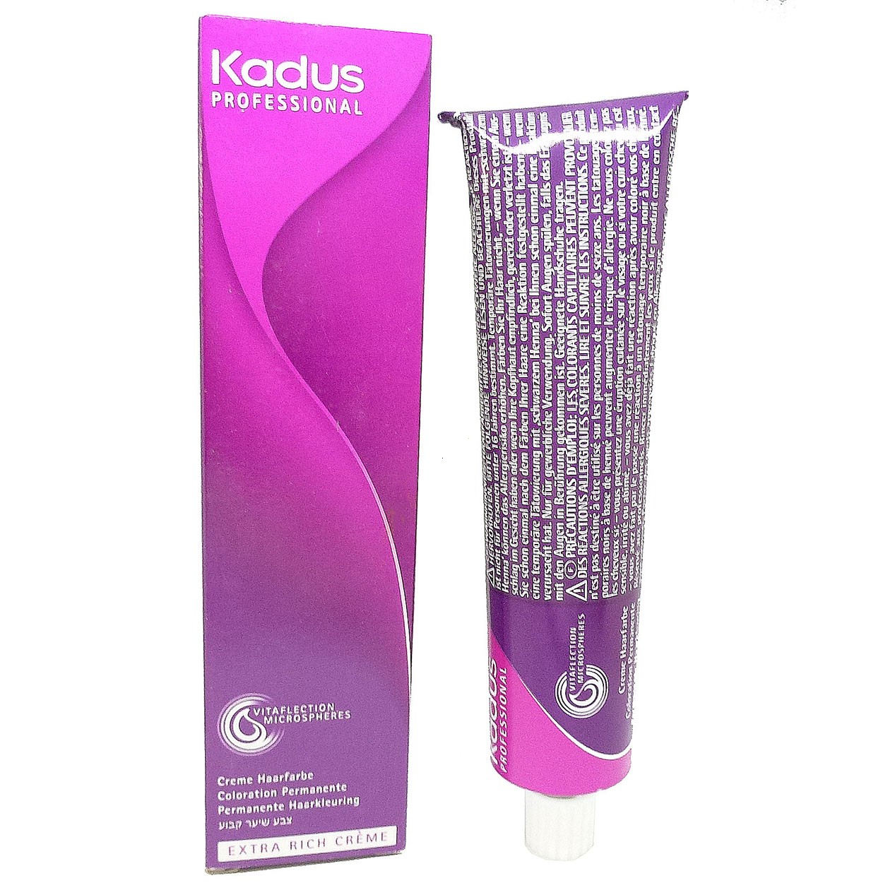 Kadus Professional Cream Hair Colour permanent Haar Farbe 60ml Nuancen Auswahl  - 08/96 Light Blonde Cendre-Violet / Hellblond Cendre-Violett