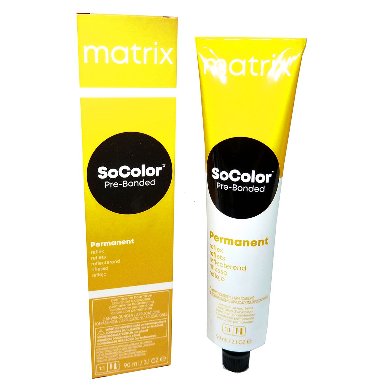 Matrix SoColor Pre-Bonded Permanent Creme Haar Farbe Coloration 90ml - 506M Extra Coverage Dark Blonde Mocha / Extra Deckendes Dunkelblond Mocca