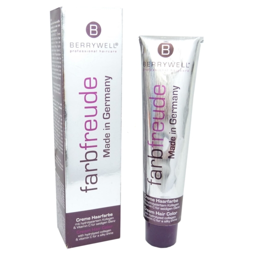 Berrywell Farbfreude Cream Hair Color Permanent Creme Haar Farbe Coloration 61ml - 08.8 Light Blonde Ash / Hellblond Asch