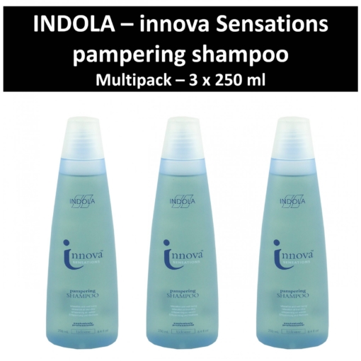 Indola - Innova Sensations - Pampering Shampoo - Haar Pflege Wäsche - 3x250 ml