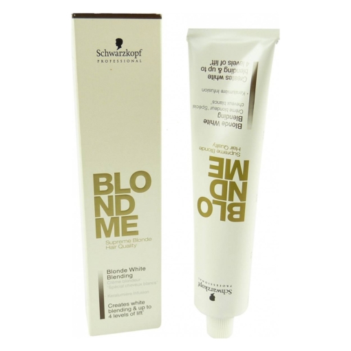 Schwarzkopf BLONDME Blonde White Blending Hair color white lamination cream 60ml - Blondme W Sand / Sable / Sabbia / Zand / Sand