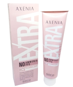 Axenia Extra Color Haar Farbe Creme Coloration Permanent ohne Ammoniak 50ml - 07,4 Copper Blonde / Kupferblond