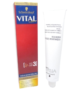 Schwarzkopf Vital Colors Permanent Haarfarbe Coloration Creme 60ml - 08-4 Light Blonde Beige / Hellblond Beige