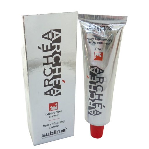 Sublimo Archea Haar Farbe Coloration Permanent Creme 60ml - 07.44 Deep Copper Blonde / Tiefes Kupferblond