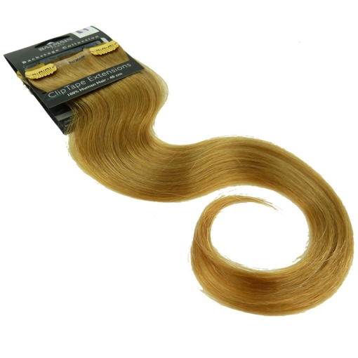 Balmain Clip Tape Extensions 40cm Echt Haar Styling Wiederverwendbar Farbauswahl - Caramel