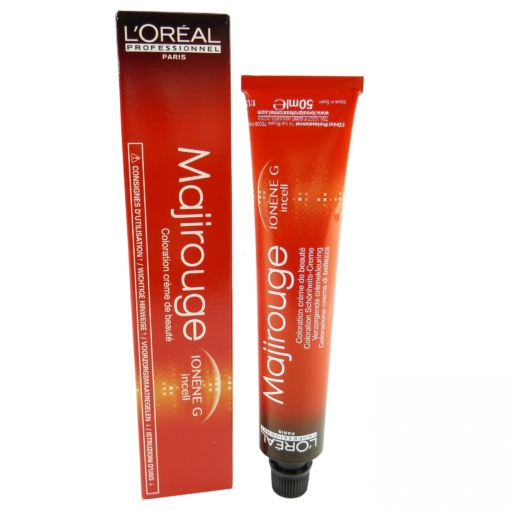 L'Oréal Professionnel Majirouge Creme Coloration Haarfarbe 50ml - 07.40 Mittelblond Intensives Kupfer Pur