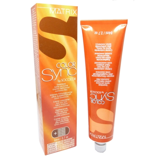 Matrix Color Sync by Socolor Creme Tönung Haar Farbe ohne Ammoniak 84ml - 10G Lightest Blonde Gold / Hell - Lichtblond Gold