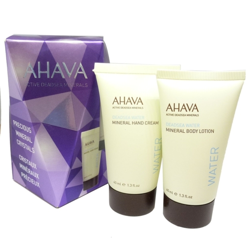 AHAVA Precious Minerals Crystals Hand Creme + Body Lotion Haut Pflege Set