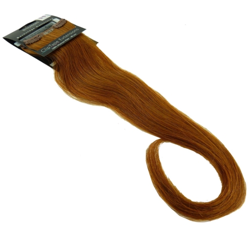 Balmain Clip Tape Extensions 40cm Echt Haar Styling Wiederverwendbar Farbauswahl - Hot Copper
