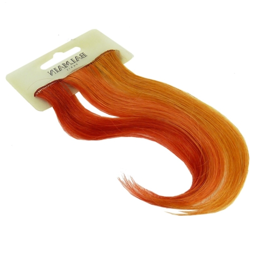 Balmain Double Hair Color Extension 15cm Echt Haar Styling Clip Farb Auswahl - Flame