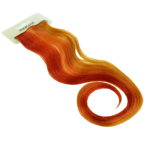 Balmain Double Hair Color Extension 30cm Echt Haar Styling Clip Farb Auswahl - Flame