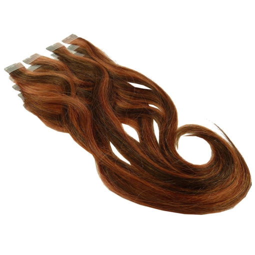 Balmain Easy Volume Tape In Extensions 40cm Echt Haar Styling Farb Auswahl - Warm Caramel