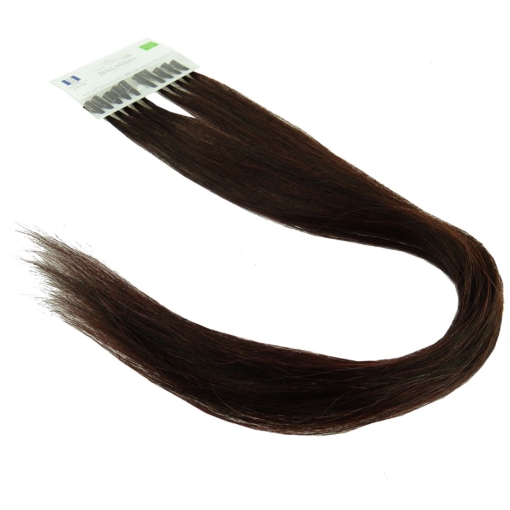 Balmain Natural Straight Fill-In Extensions 45cm Echt Haar Styling Farb Auswahl - Dark Indigo